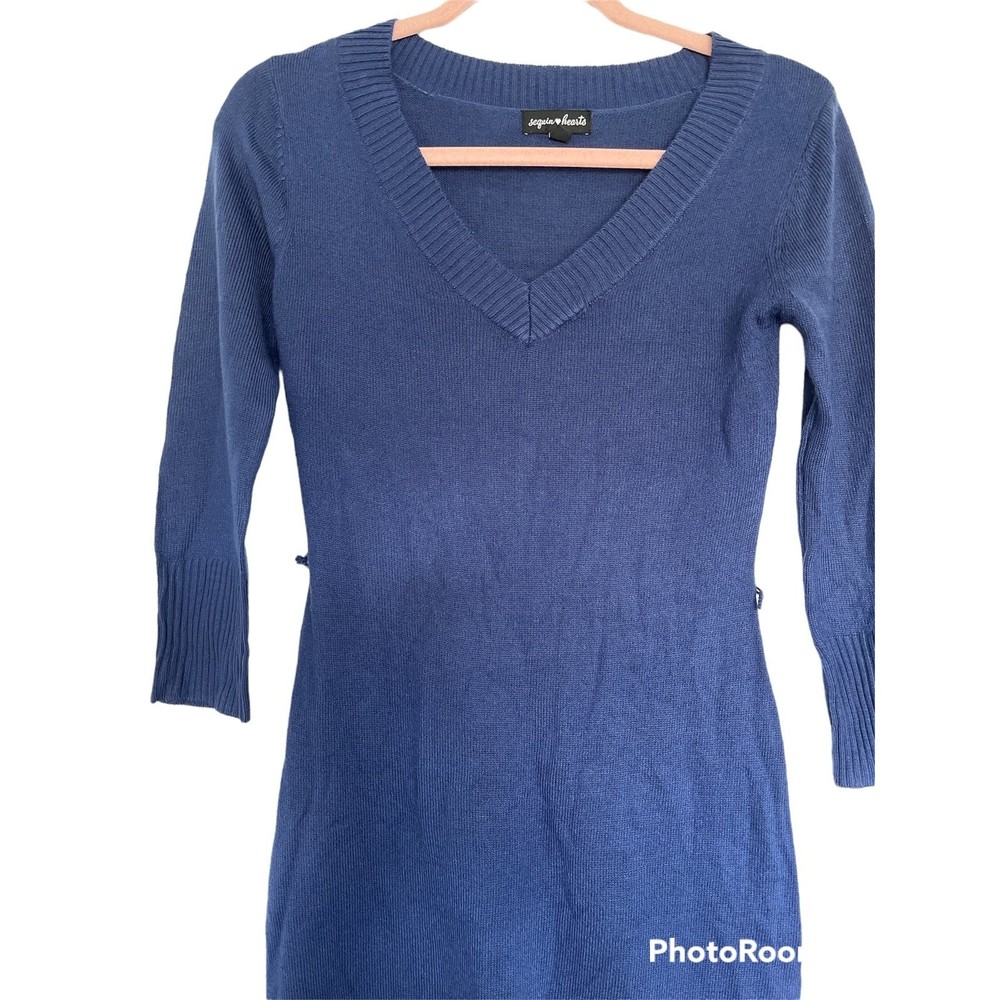 Sequin Hearts sweater dress